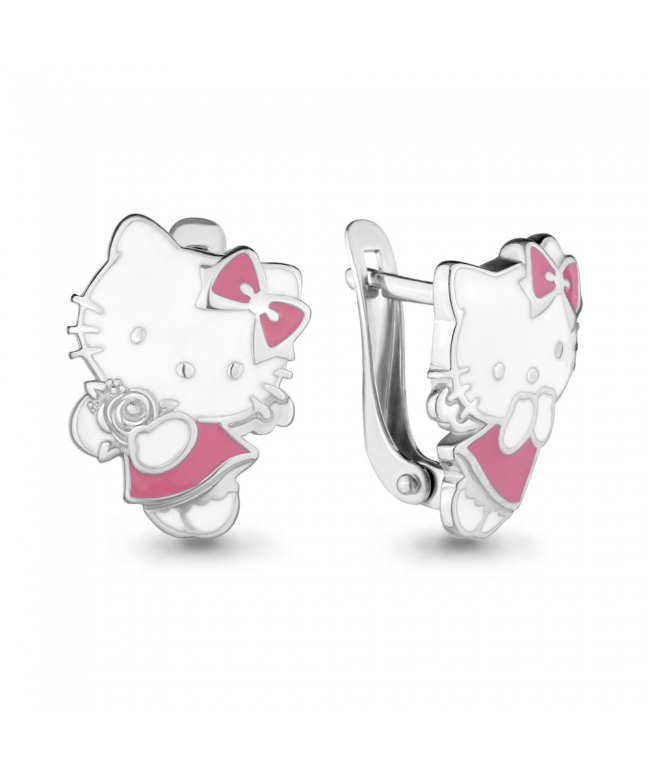 Серьги из серебра Hello Kitty Серьги из серебра Hello Kitty