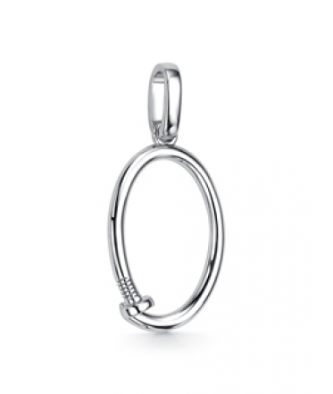 Подвеска из серебра "O"