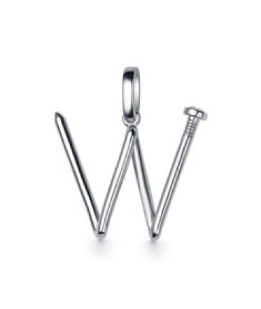 Подвеска из серебра "W"