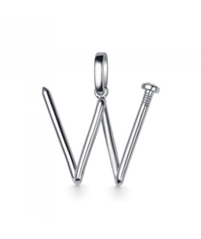 Подвеска из серебра "W"