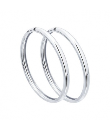 Серьги конго из серебра