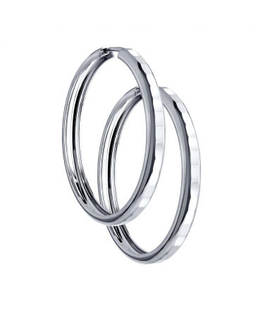 Серьги конго из серебра