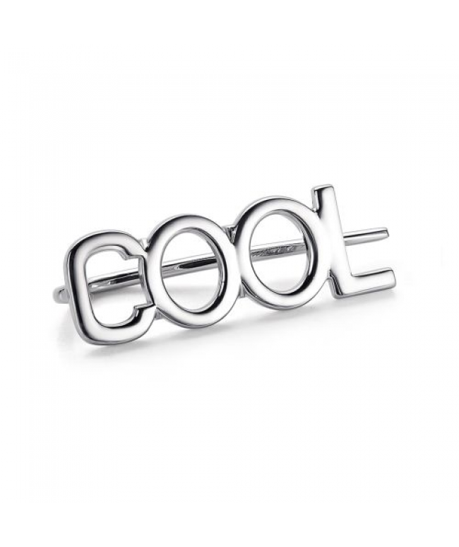 Серьга из серебра без вставок "Coll"