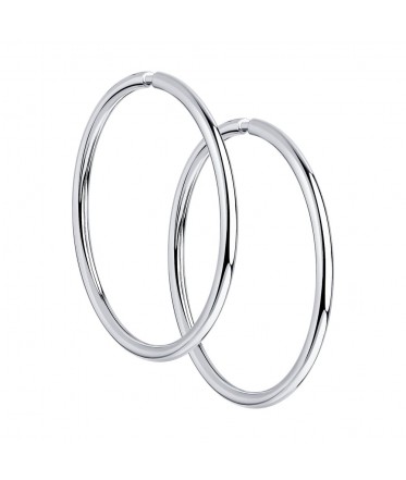 Серьги конго из серебра