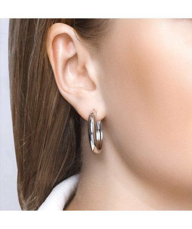 Серьги конго из серебра Серьги конго из серебра