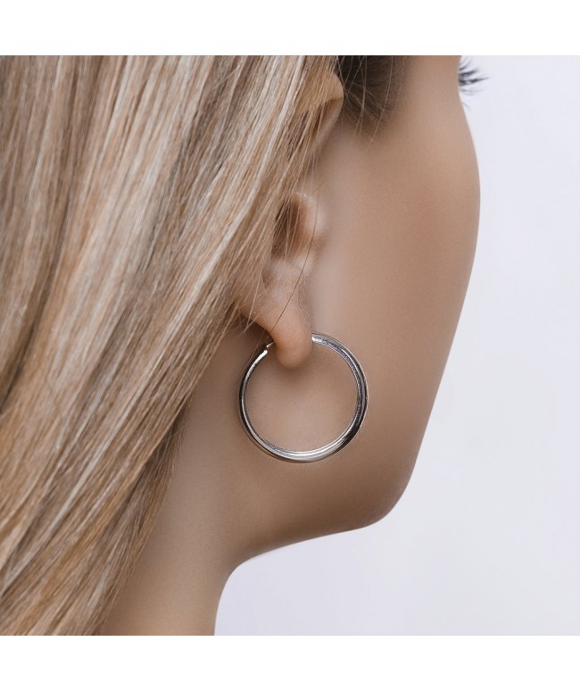 Серьги конго из серебра Серьги конго из серебра