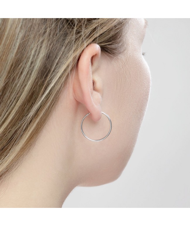 Серьги конго из серебра Серьги конго из серебра